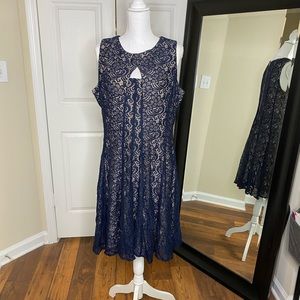 Lace Fit & Flare Dress